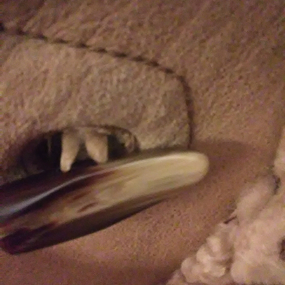 Women's "Diesel" leather shearling winter coat - Picture 6 of 6